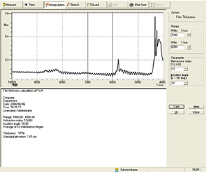 Fig. 7 Film-Thickness Calculation Window