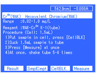 Water analysis System Features