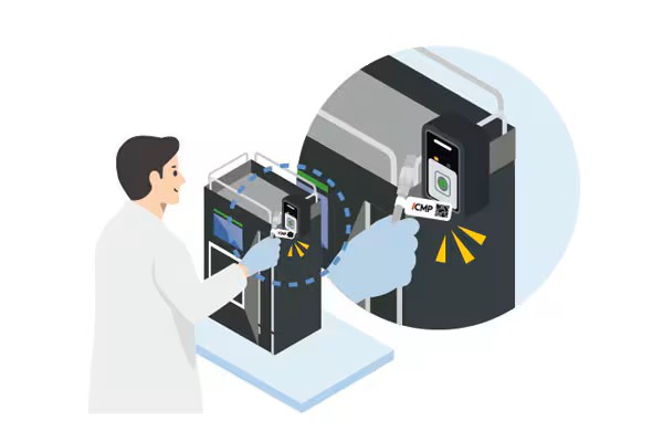 The iCMP tags and special scanner enable simpler, more convenient operations